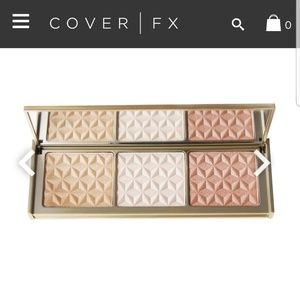 Cover FX Rose Gold Bar highlighting pallette
